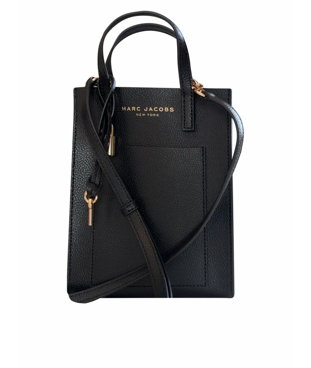 MARC JACOBS Черная кожаная поясная сумка, фото 1