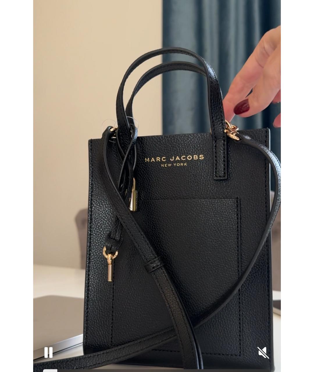 MARC JACOBS Черная кожаная поясная сумка, фото 2