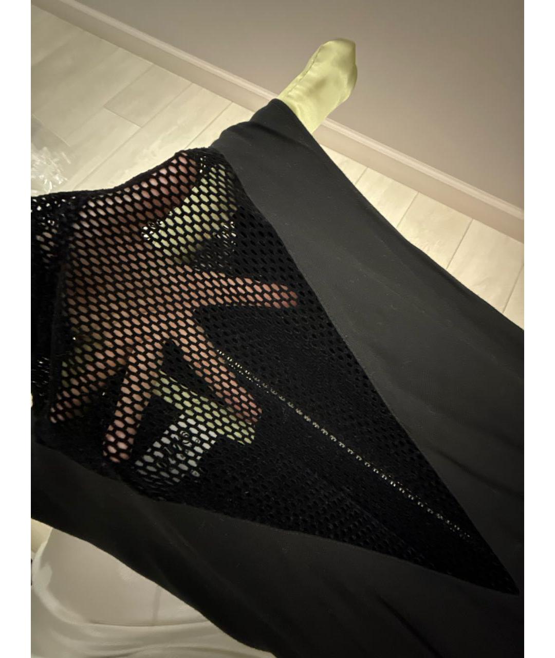 MAISON MARGIELA Черное шерстяное коктейльное платье, фото 4