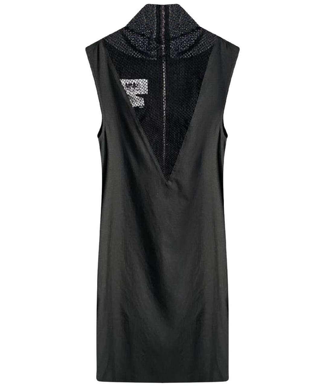 MAISON MARGIELA Черное шерстяное коктейльное платье, фото 1