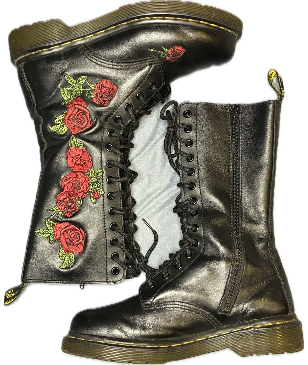 DR. MARTENS Черные кожаные ботинки, фото 2