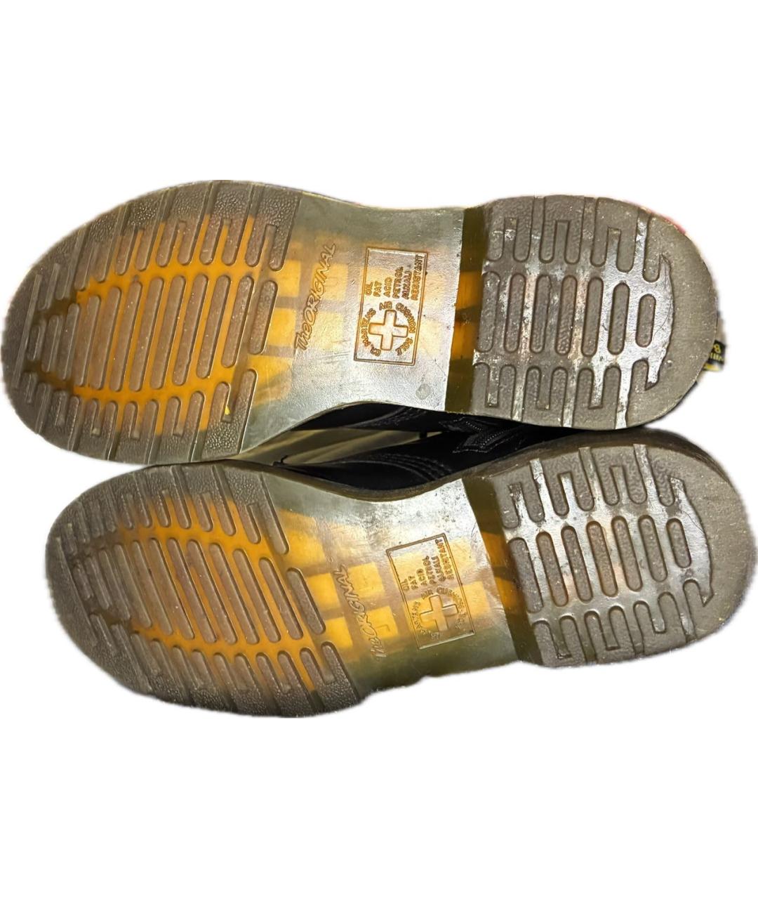 DR. MARTENS Черные кожаные ботинки, фото 3