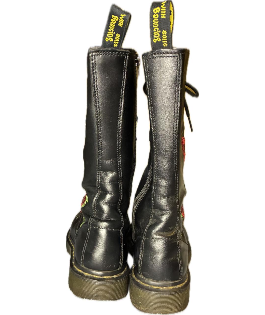 DR. MARTENS Черные кожаные ботинки, фото 4