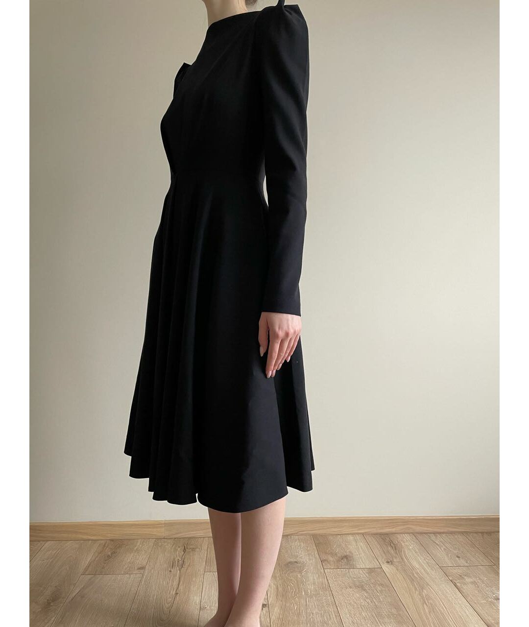 PLEIN SUD Черное вискозное повседневное платье, фото 4