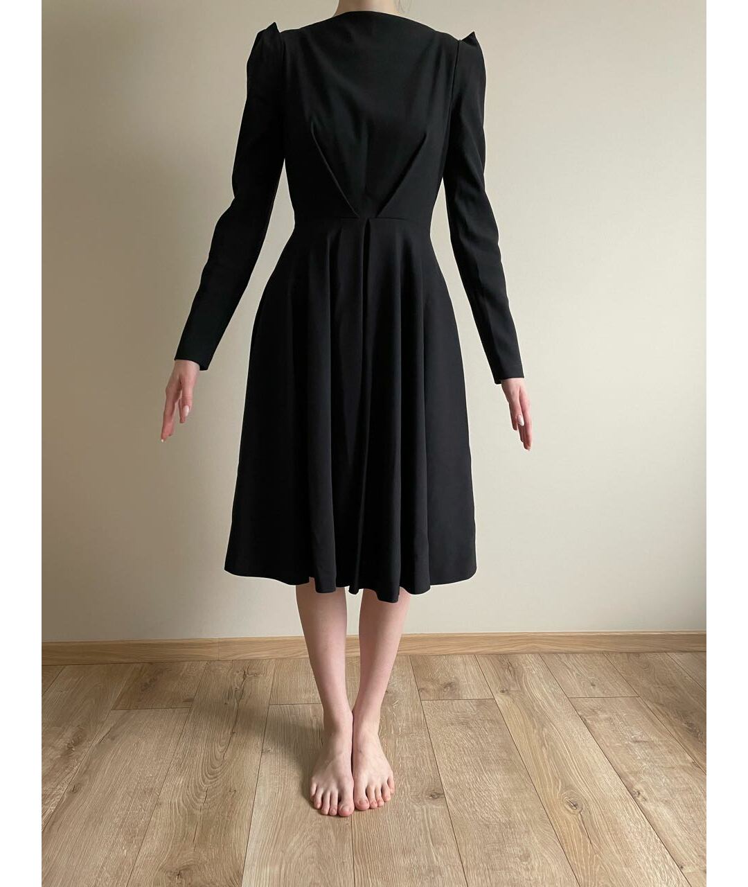 PLEIN SUD Черное вискозное повседневное платье, фото 3