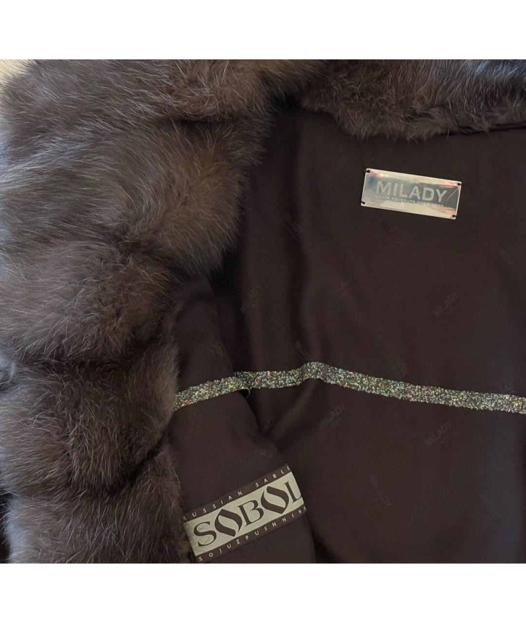 Milady Коричневая меховая шуба, фото 8