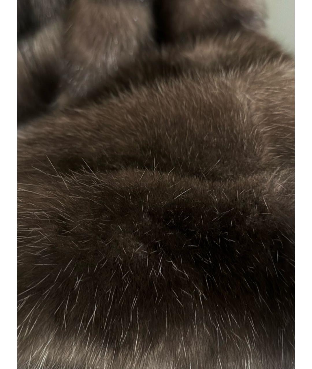 Milady Коричневая меховая шуба, фото 6