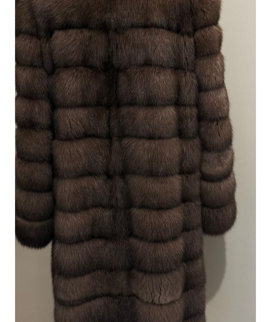 Milady Коричневая меховая шуба, фото 4