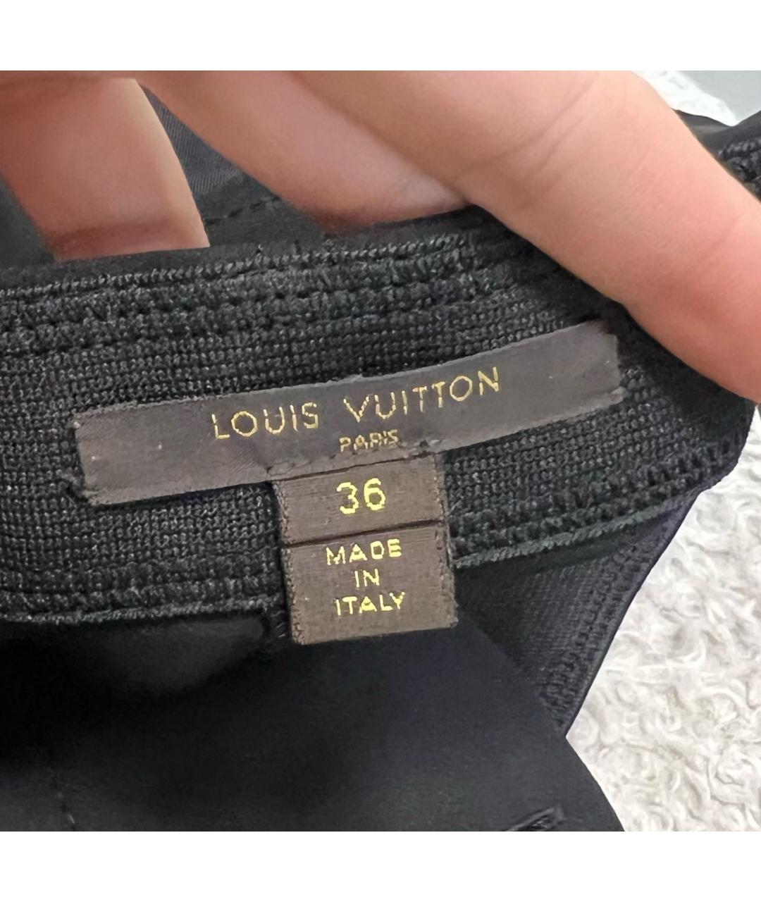 LOUIS VUITTON Черные брюки узкие, фото 3