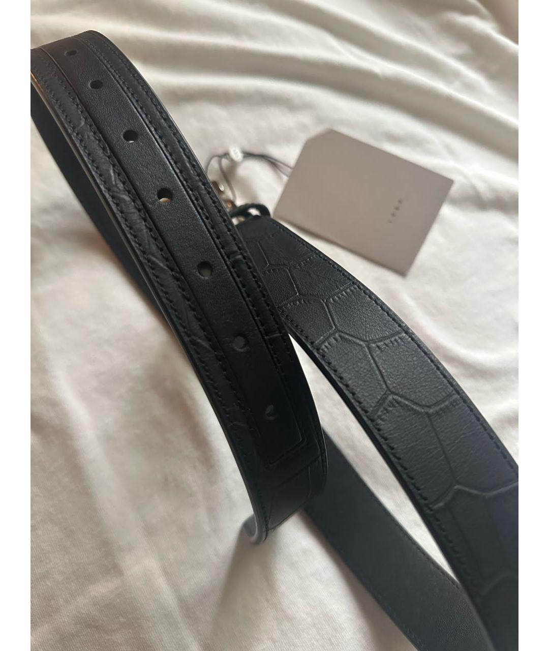 1989 STUDIO Черный кожаный ремень, фото 5