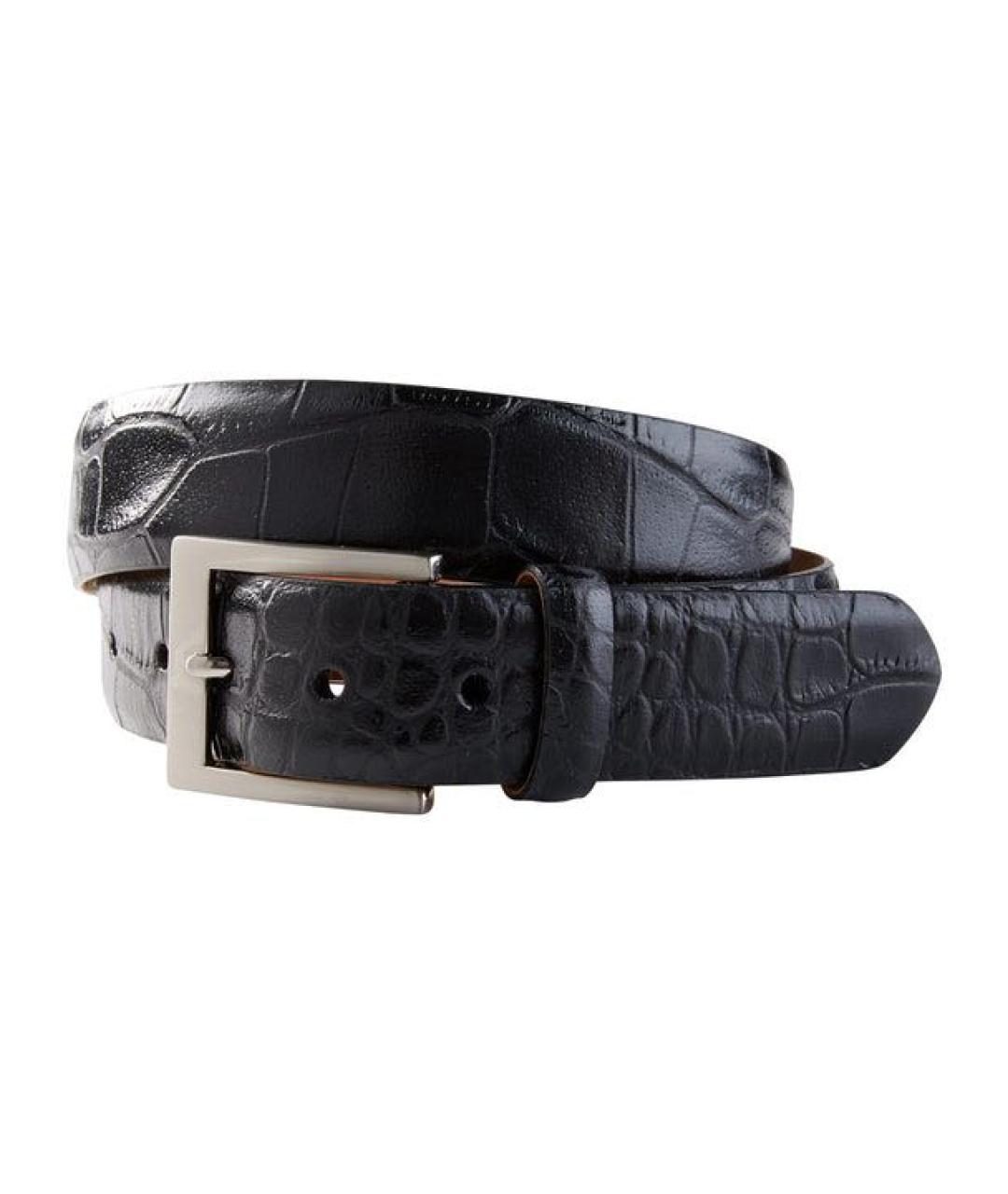 1989 STUDIO Черный кожаный ремень, фото 1