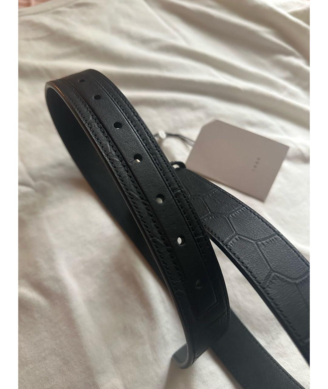 1989 STUDIO Черный кожаный ремень, фото 6