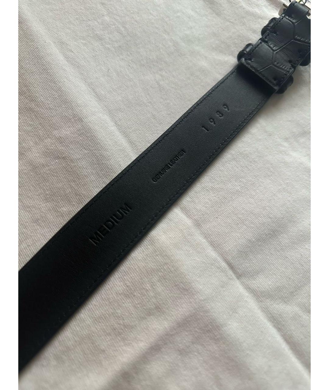 1989 STUDIO Черный кожаный ремень, фото 2