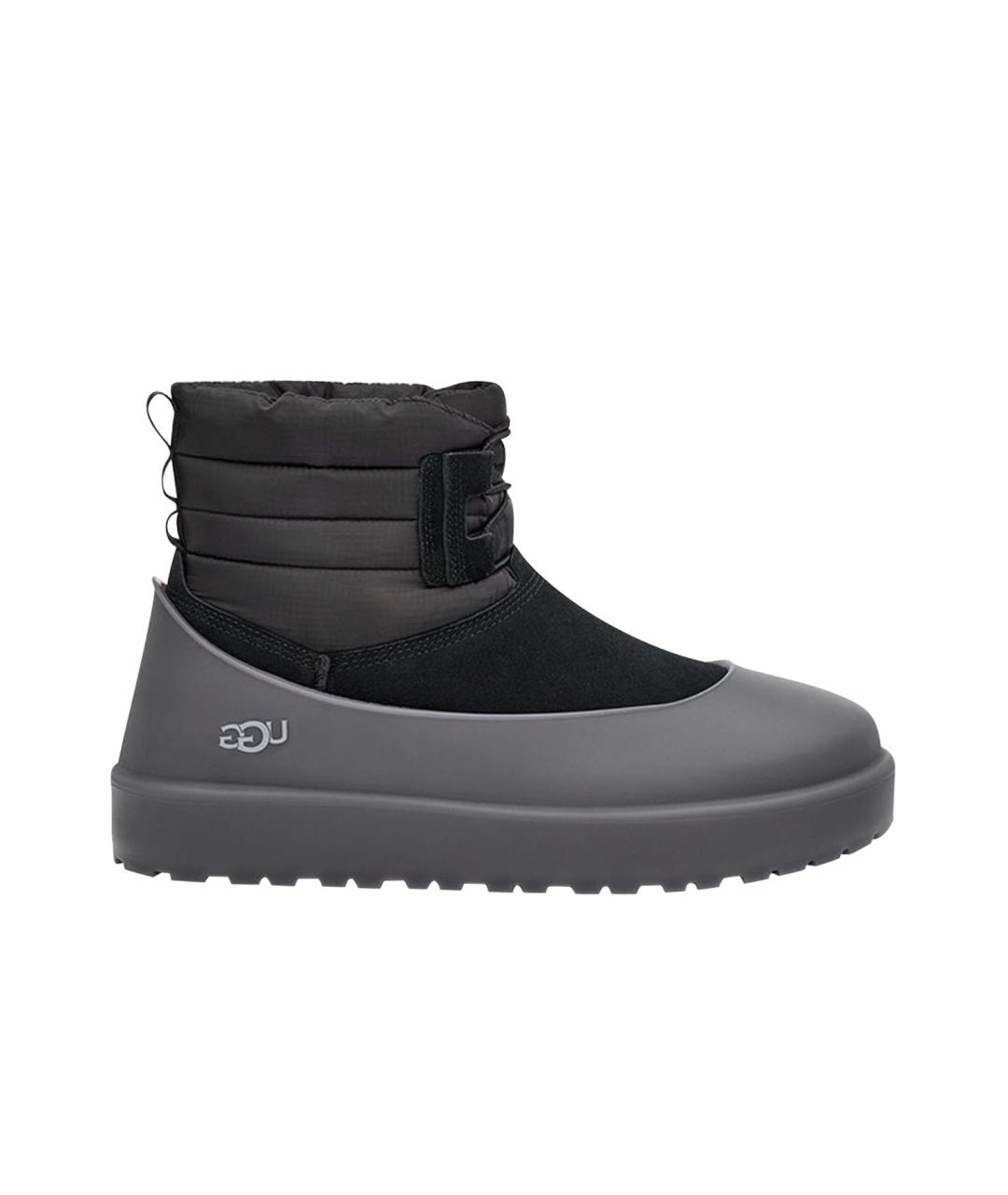 UGG AUSTRALIA Черные замшевые высокие ботинки, фото 1