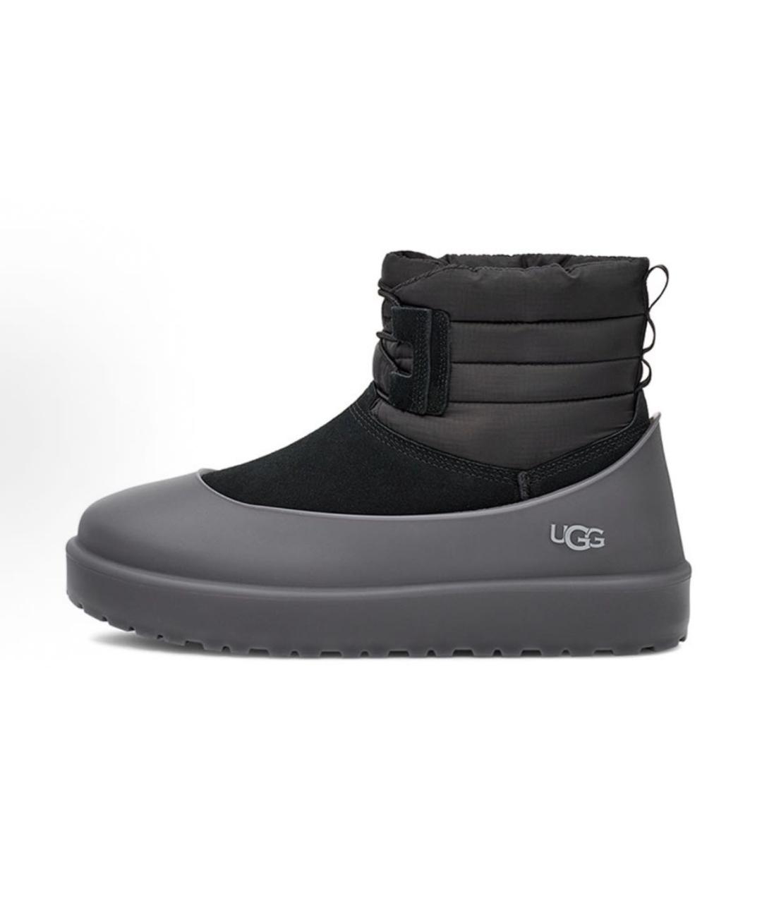 UGG AUSTRALIA Черные замшевые высокие ботинки, фото 6