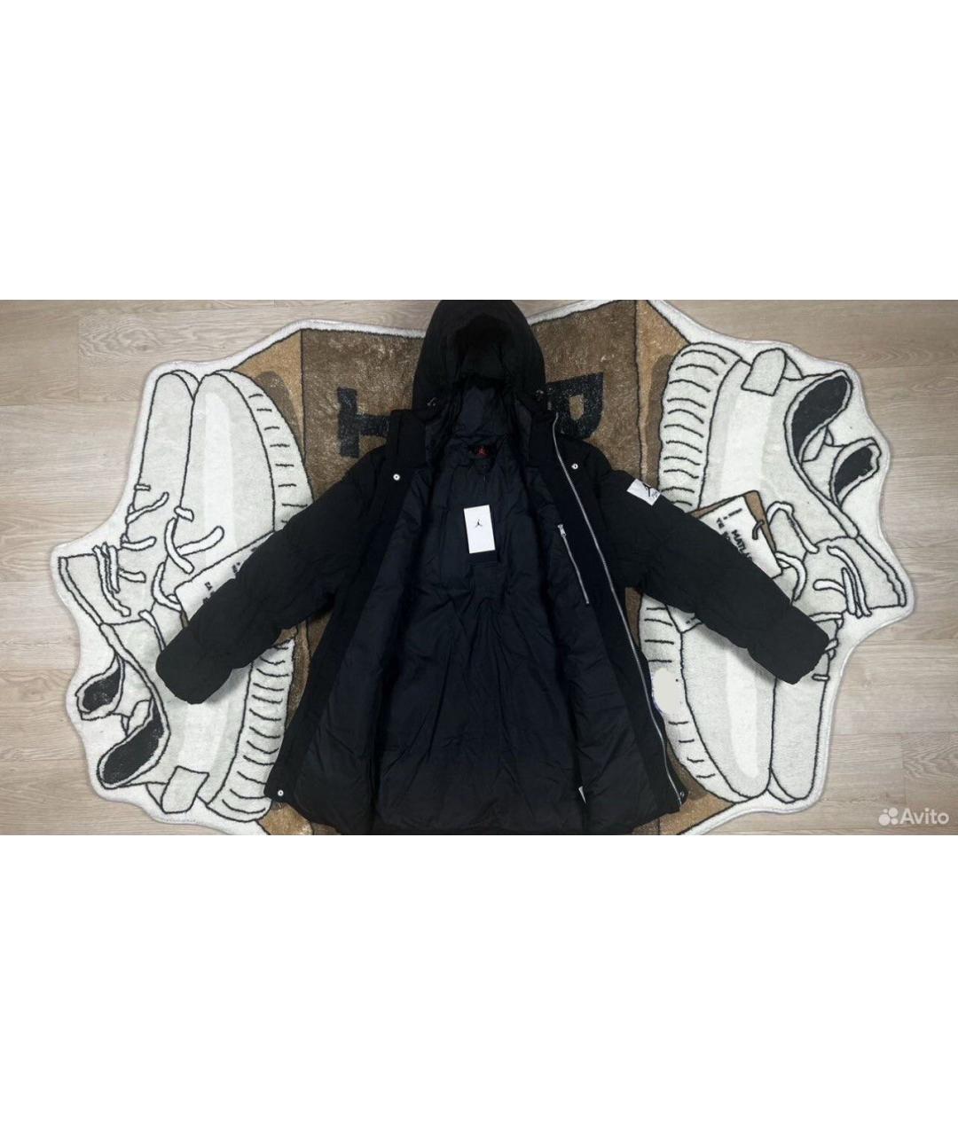 NIKE Черная полиэстеровая парка, фото 6