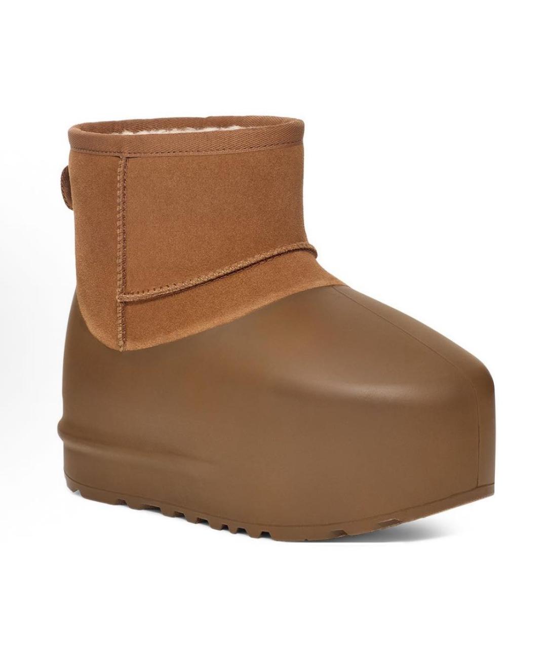 UGG AUSTRALIA Коричневые замшевые высокие ботинки, фото 3