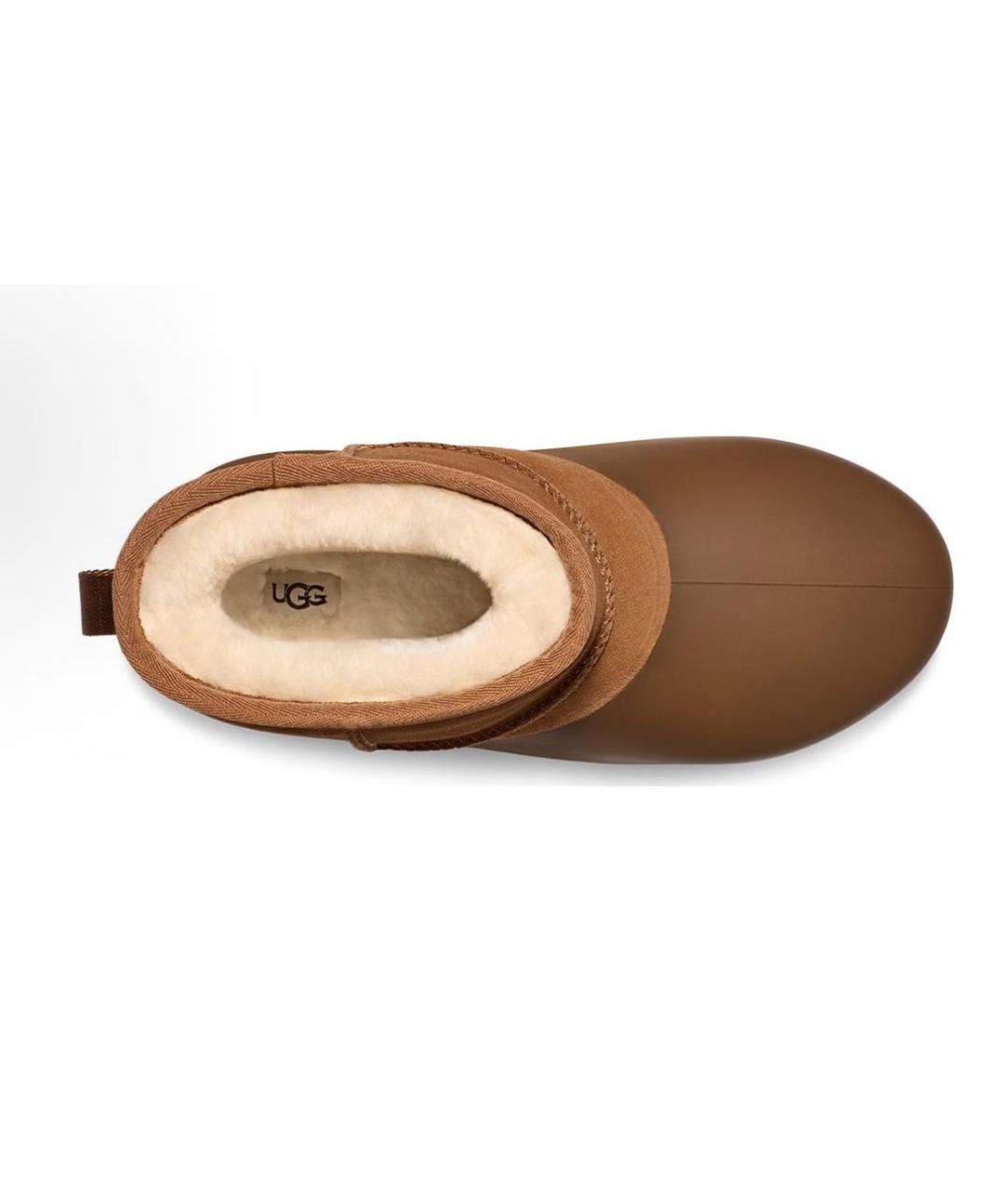 UGG AUSTRALIA Коричневые замшевые высокие ботинки, фото 5
