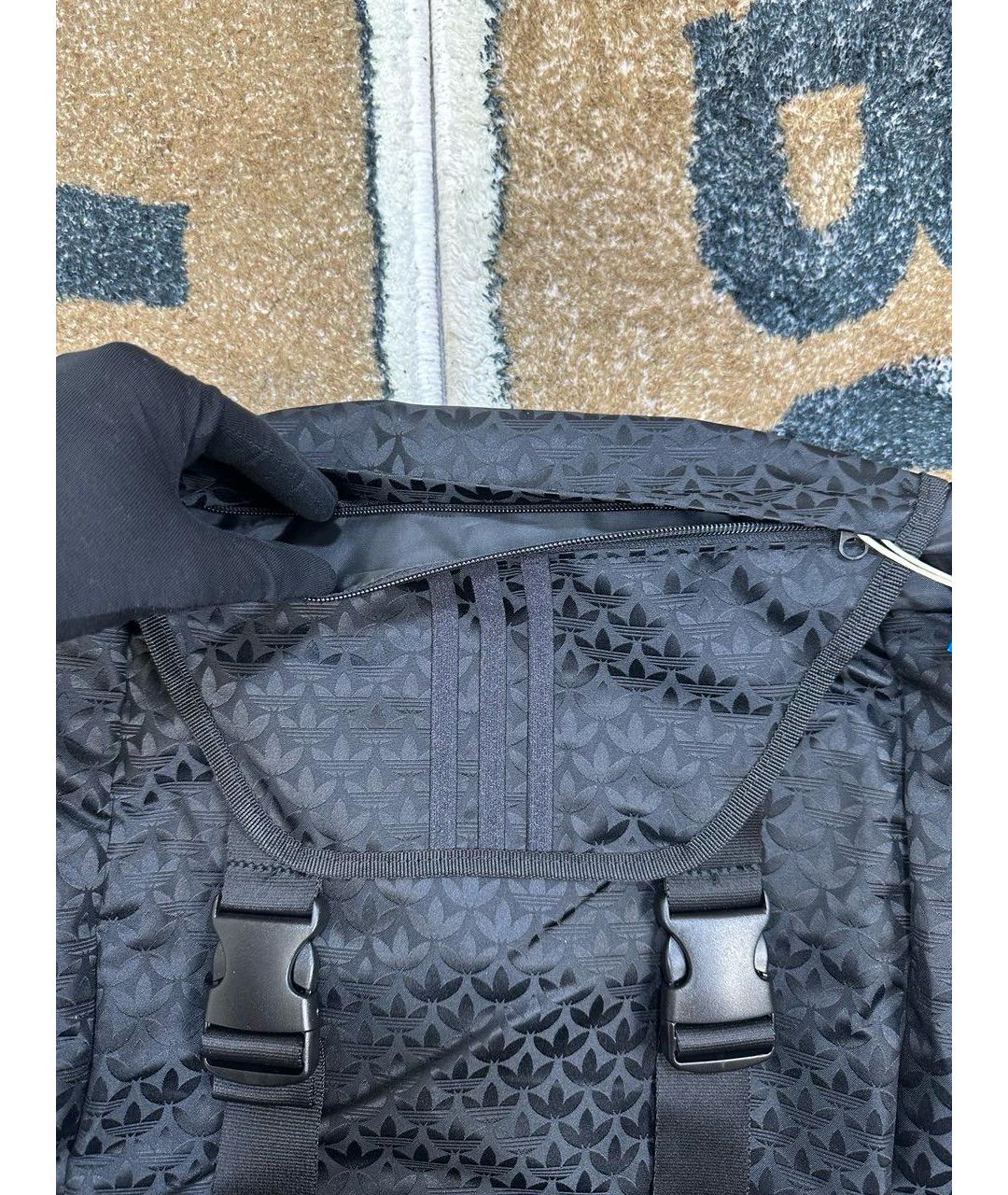 ADIDAS Черный тканевый рюкзак, фото 5