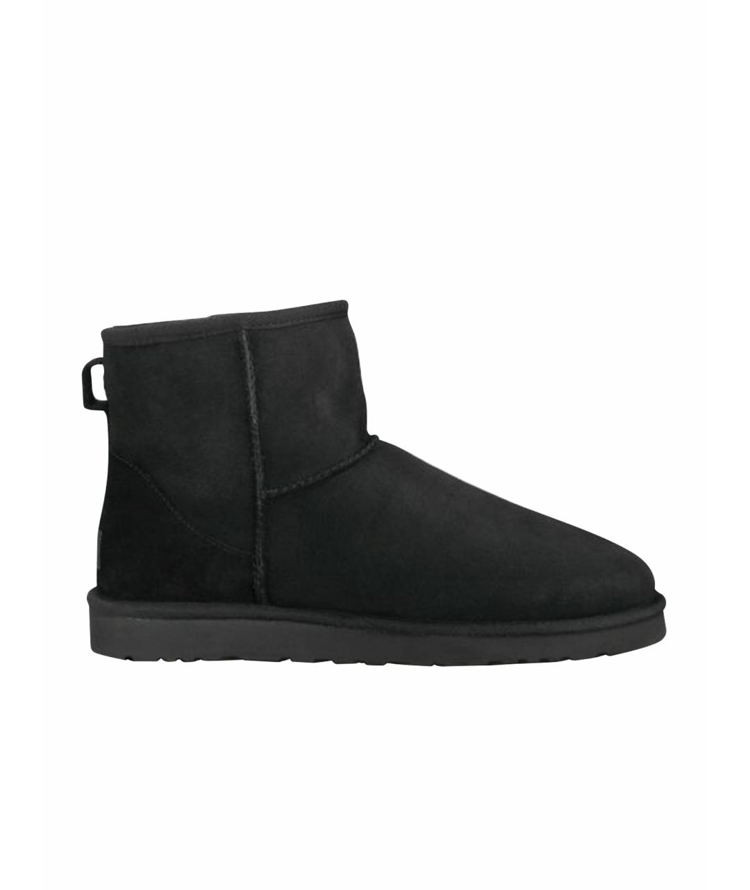 UGG AUSTRALIA Черные замшевые высокие ботинки, фото 1