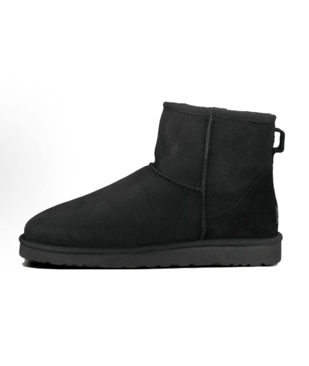 UGG AUSTRALIA Черные замшевые высокие ботинки, фото 9