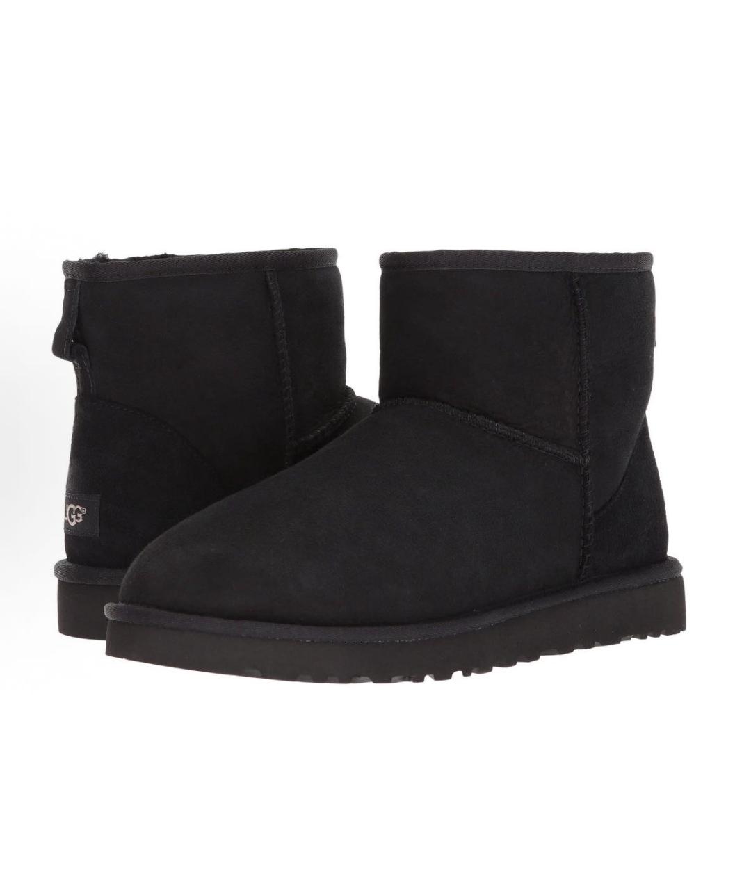 UGG AUSTRALIA Черные замшевые высокие ботинки, фото 4