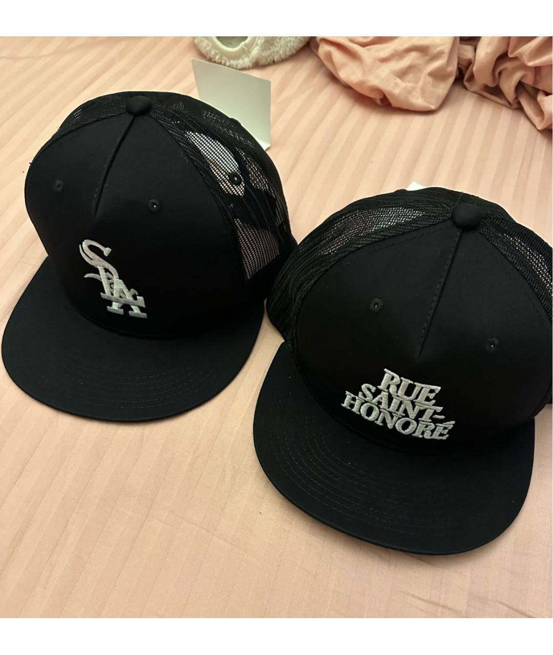 1989 STUDIO Черная хлопковая кепка/бейсболка, фото 4