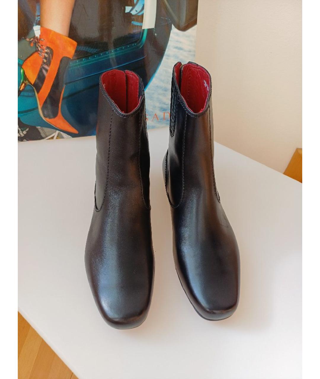 BALLY Черные кожаные ботинки, фото 6