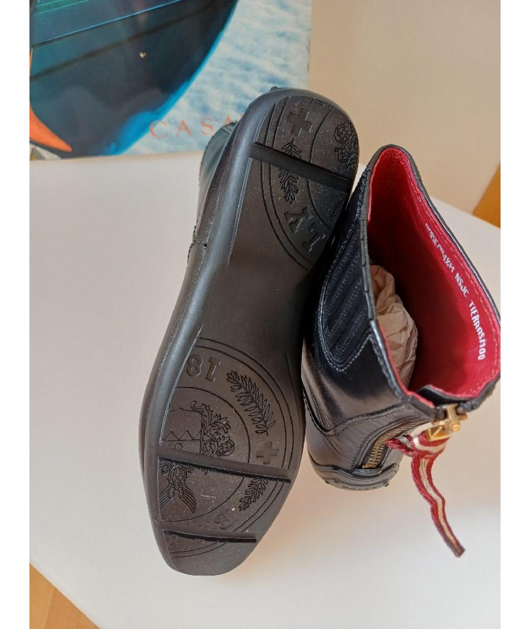 BALLY Черные кожаные ботинки, фото 8