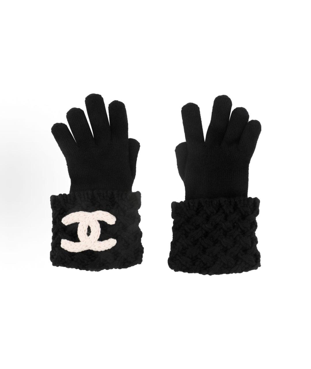 CHANEL Черные перчатки, фото 4