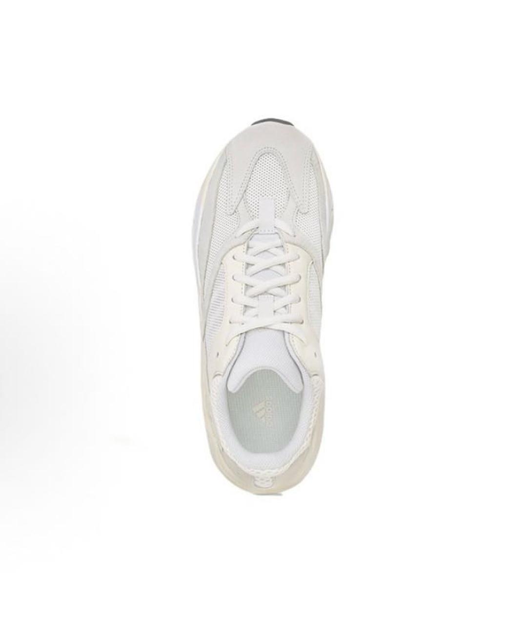 ADIDAS YEEZY Белые замшевые низкие кроссовки / кеды, фото 6