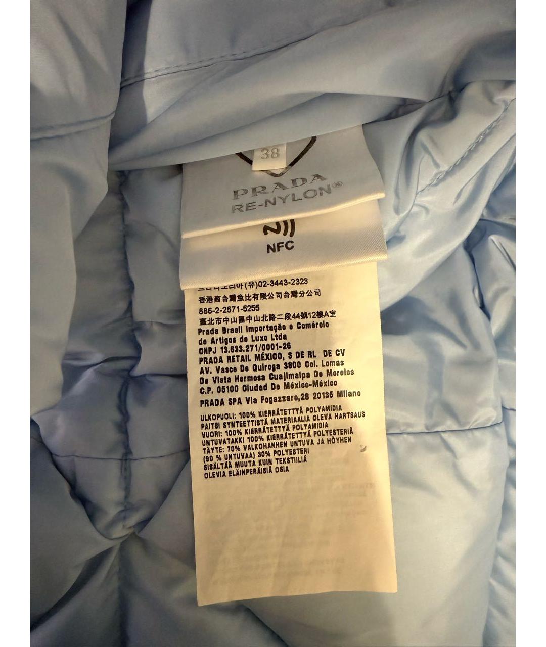 PRADA Голубой пуховик, фото 5