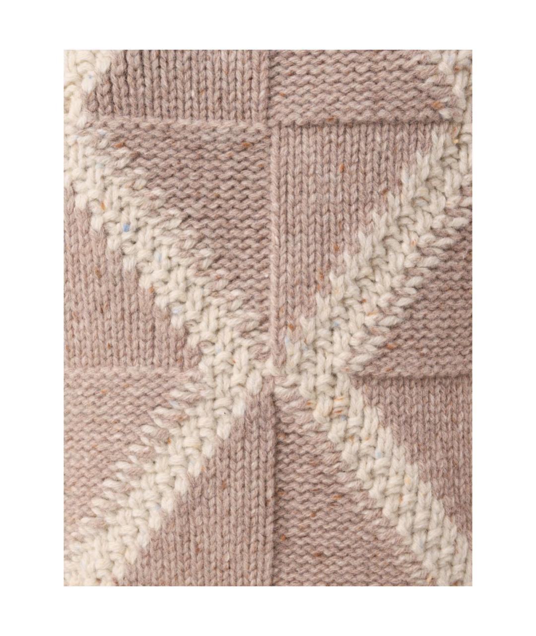 BOTTEGA VENETA Бежевый шерстяной джемпер / свитер, фото 4