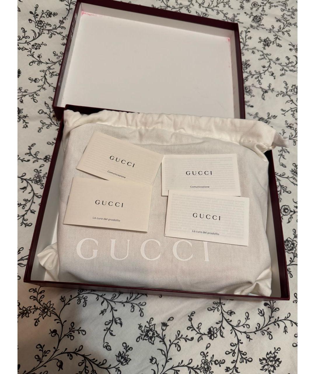 GUCCI Бежевая кожаная сумка через плечо, фото 8