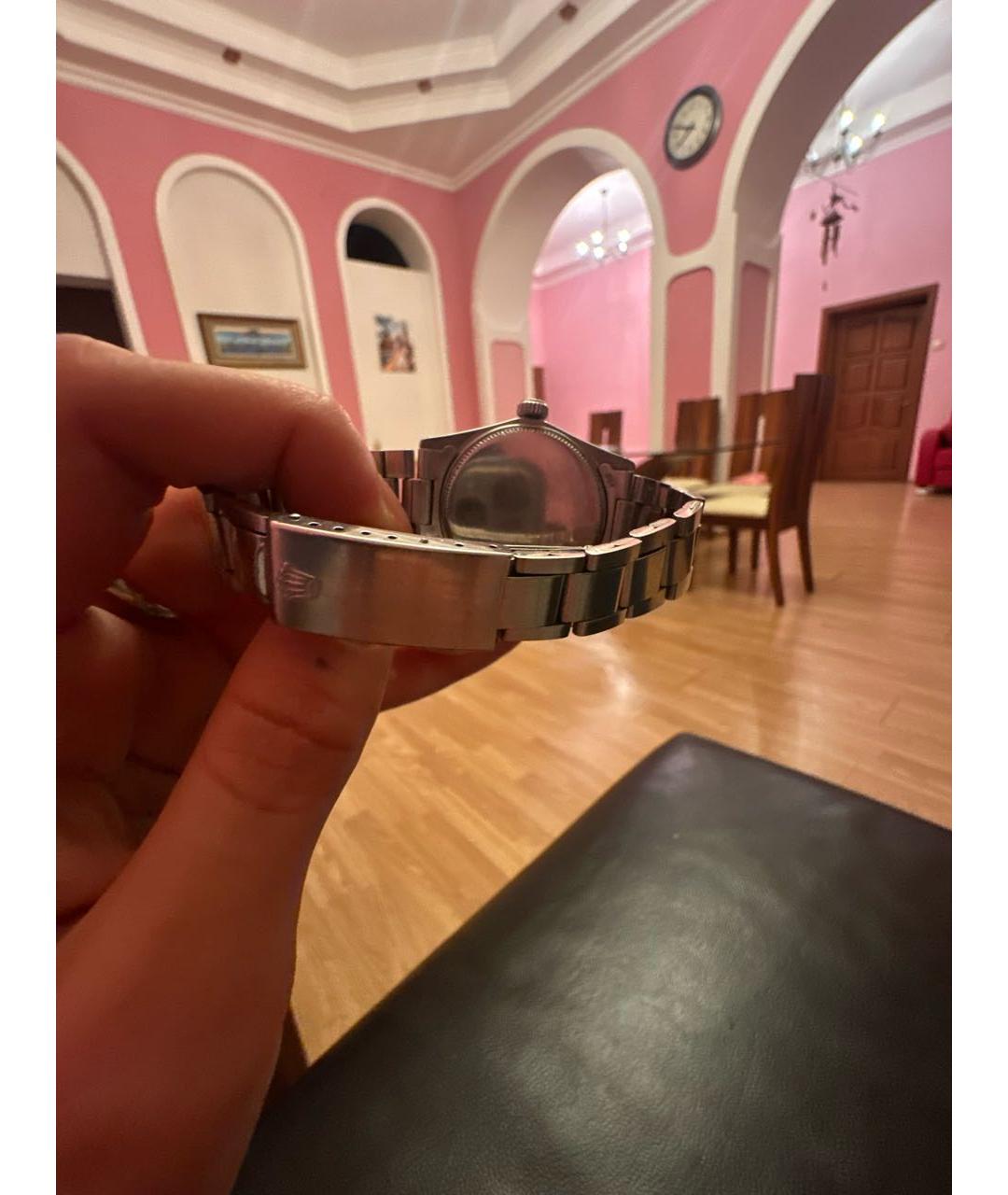 ROLEX Серебряные стеклянные часы, фото 2