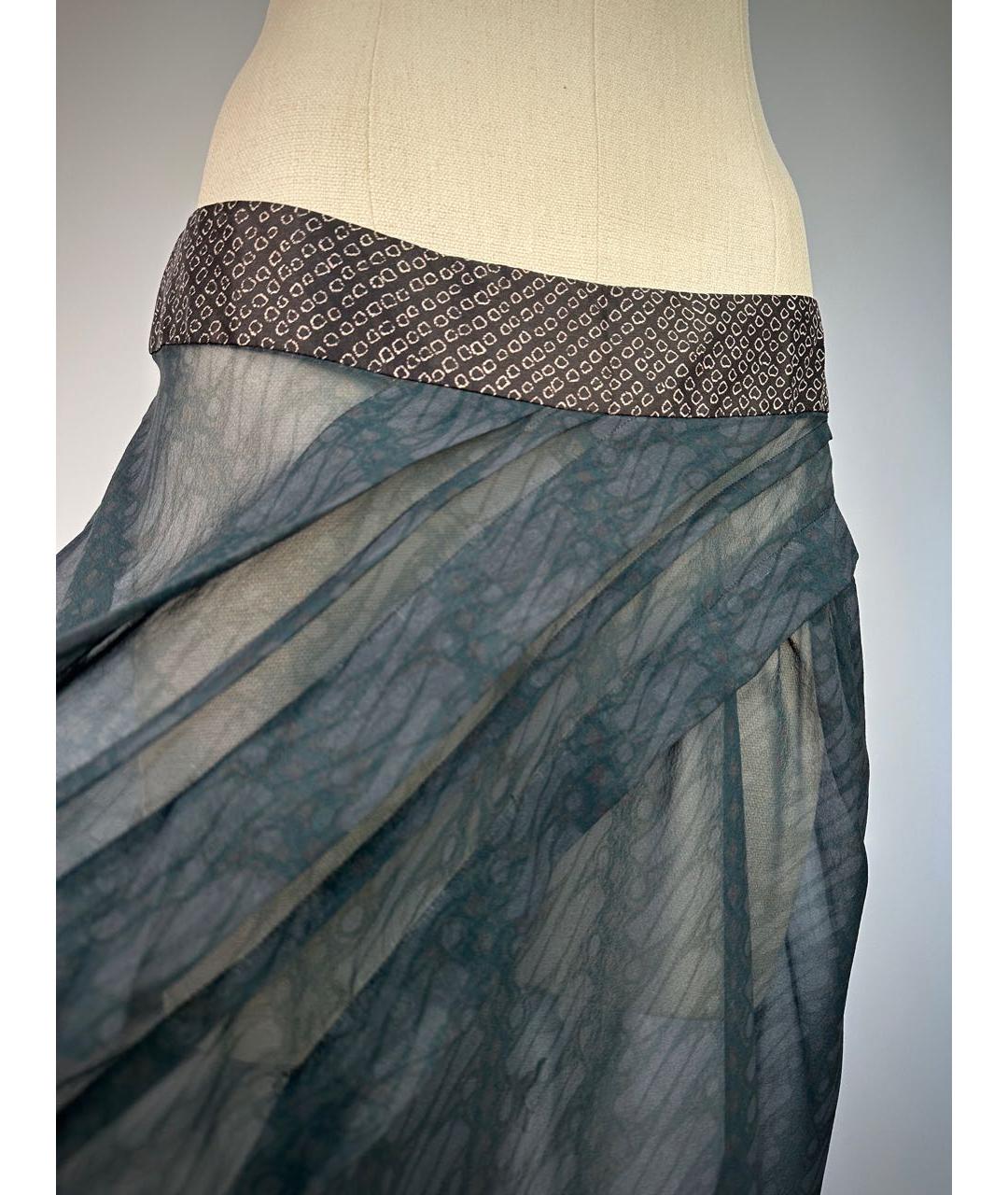 DRIES VAN NOTEN Мульти шелковая юбка миди, фото 7