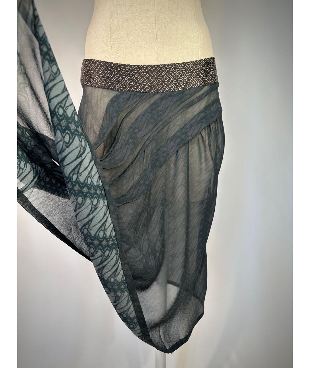 DRIES VAN NOTEN Мульти шелковая юбка миди, фото 3