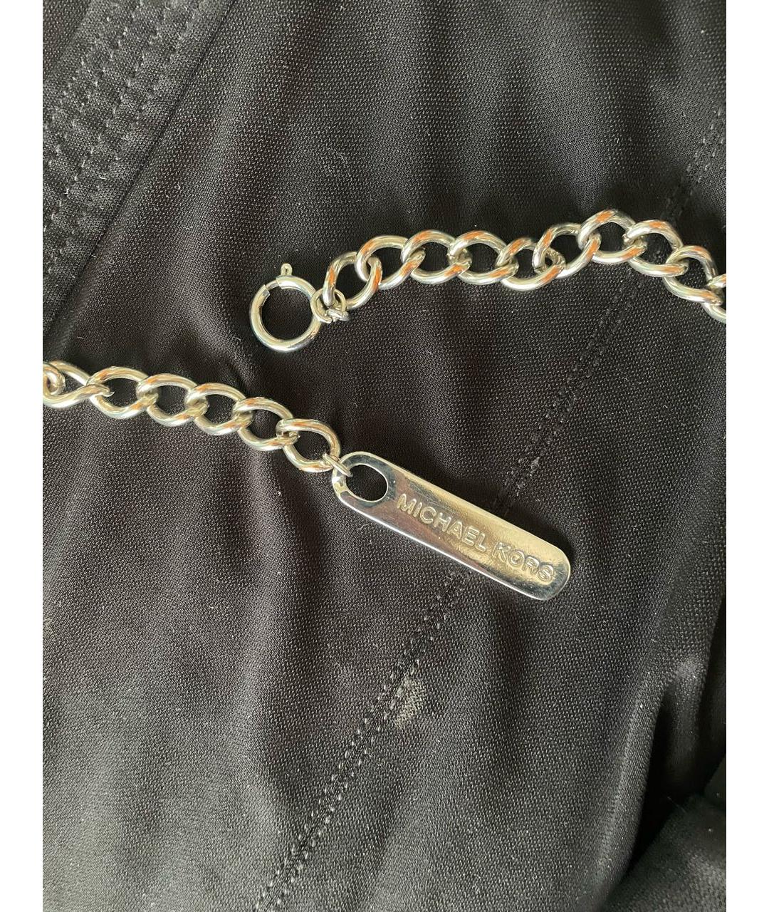 MICHAEL KORS Черное ацетатное повседневное платье, фото 4