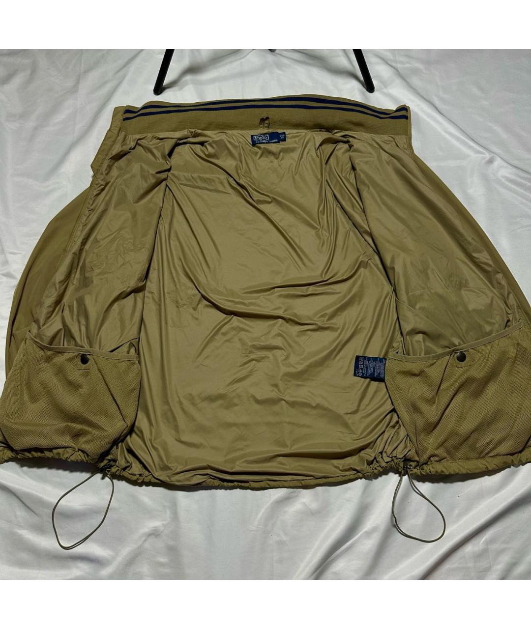 POLO RALPH LAUREN Бежевая полиэстеровая куртка, фото 4