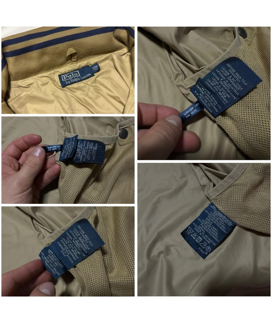 POLO RALPH LAUREN Бежевая полиэстеровая куртка, фото 8
