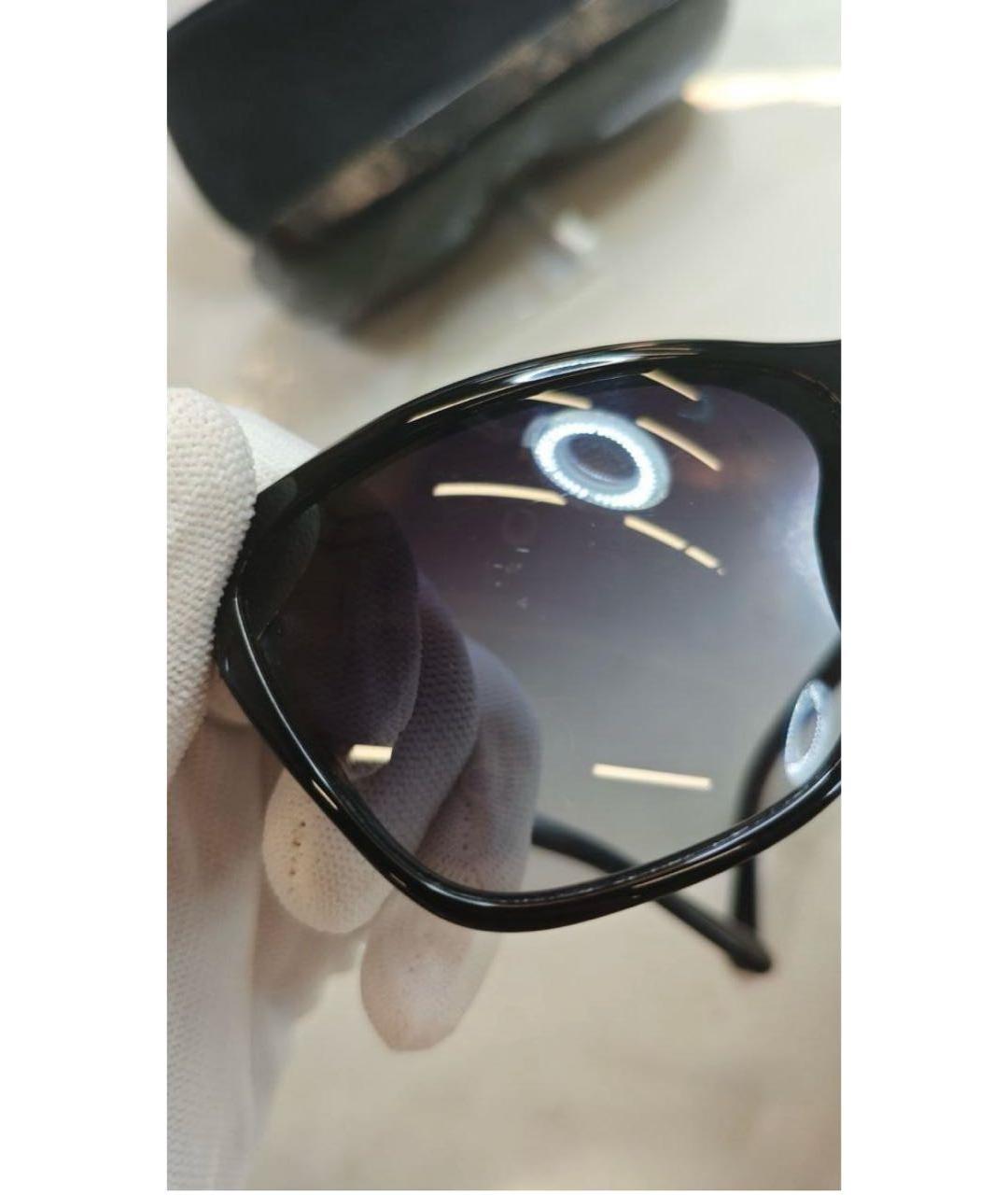 CHANEL Черные пластиковые солнцезащитные очки, фото 3