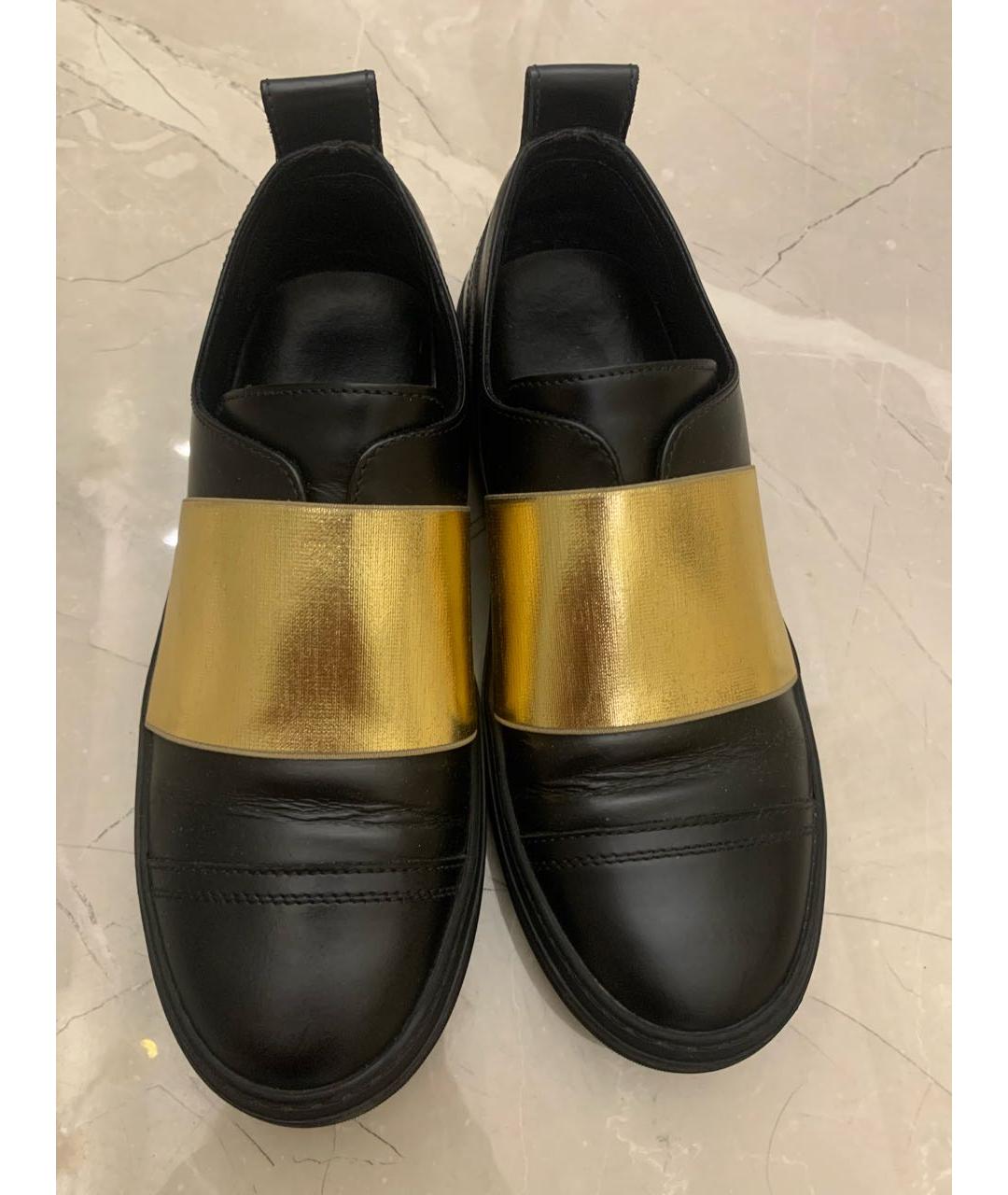 JIMMY CHOO Черные кожаные слипоны, фото 2