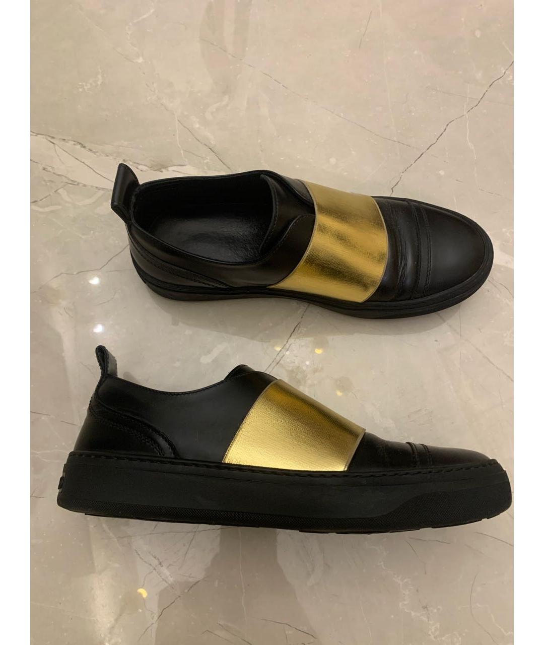 JIMMY CHOO Черные кожаные слипоны, фото 9