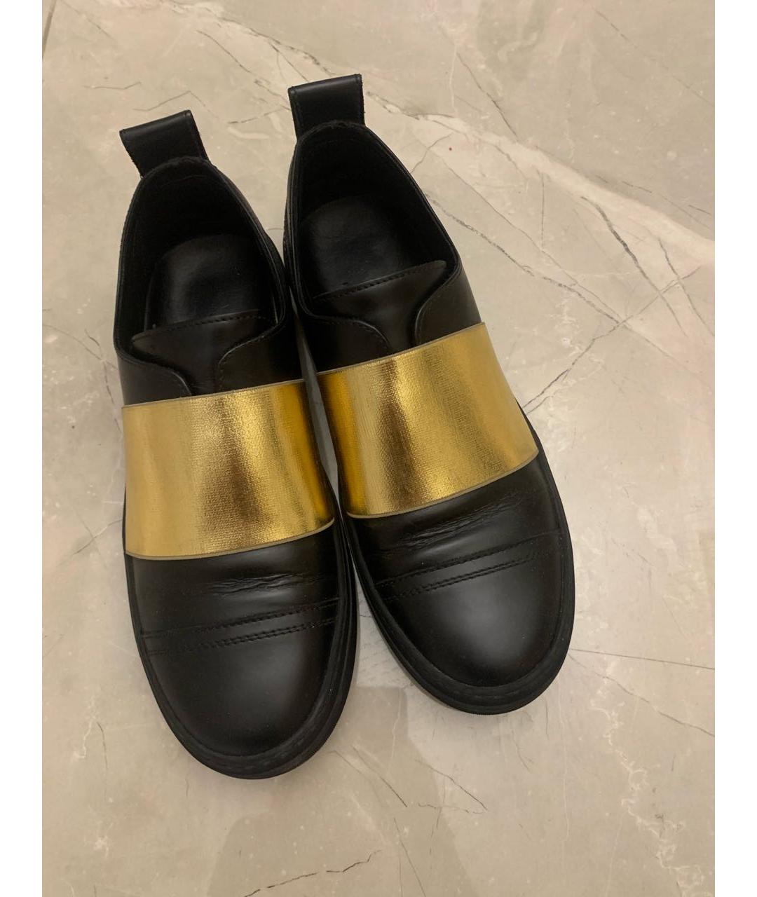 JIMMY CHOO Черные кожаные слипоны, фото 5