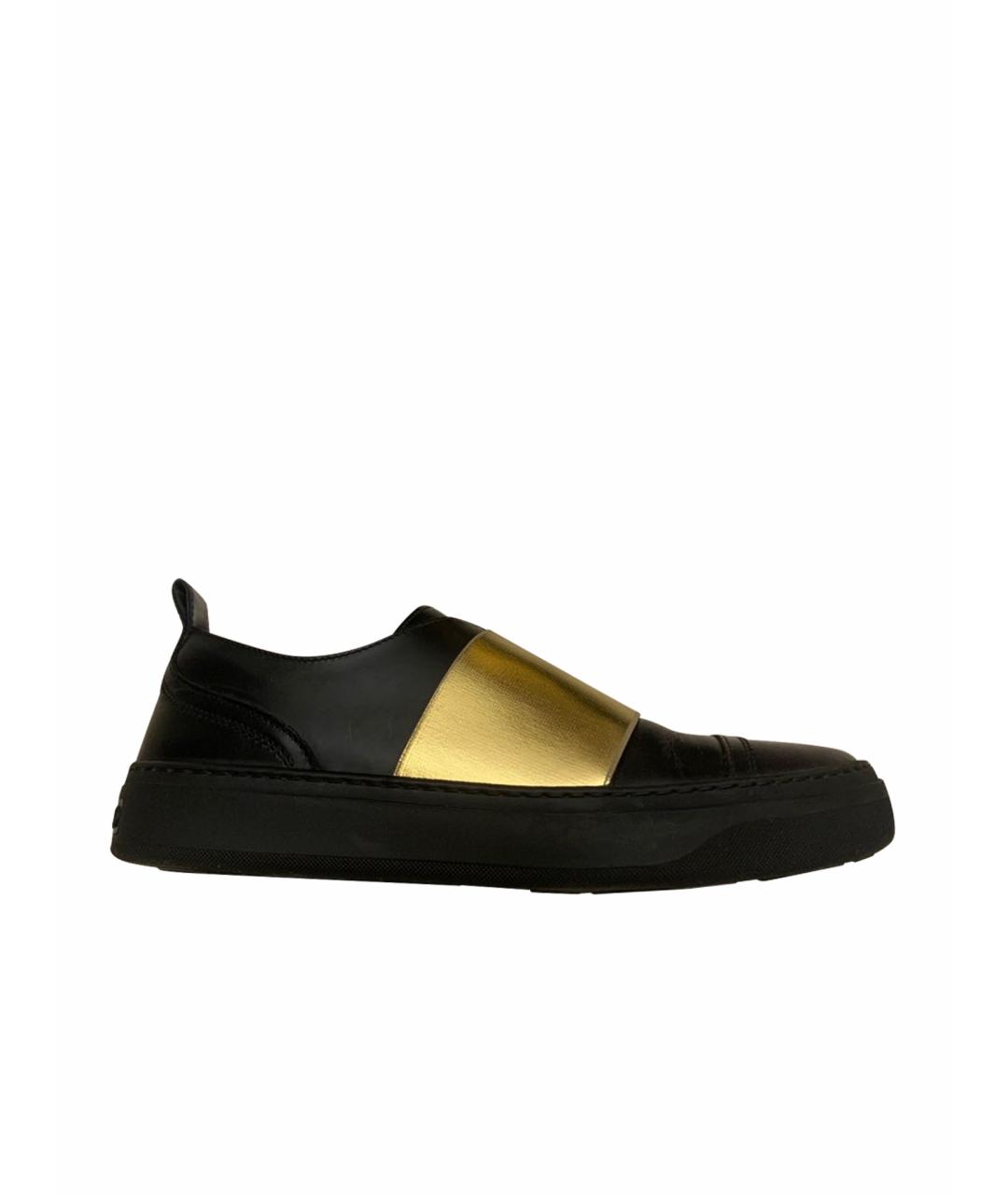 JIMMY CHOO Черные кожаные слипоны, фото 1