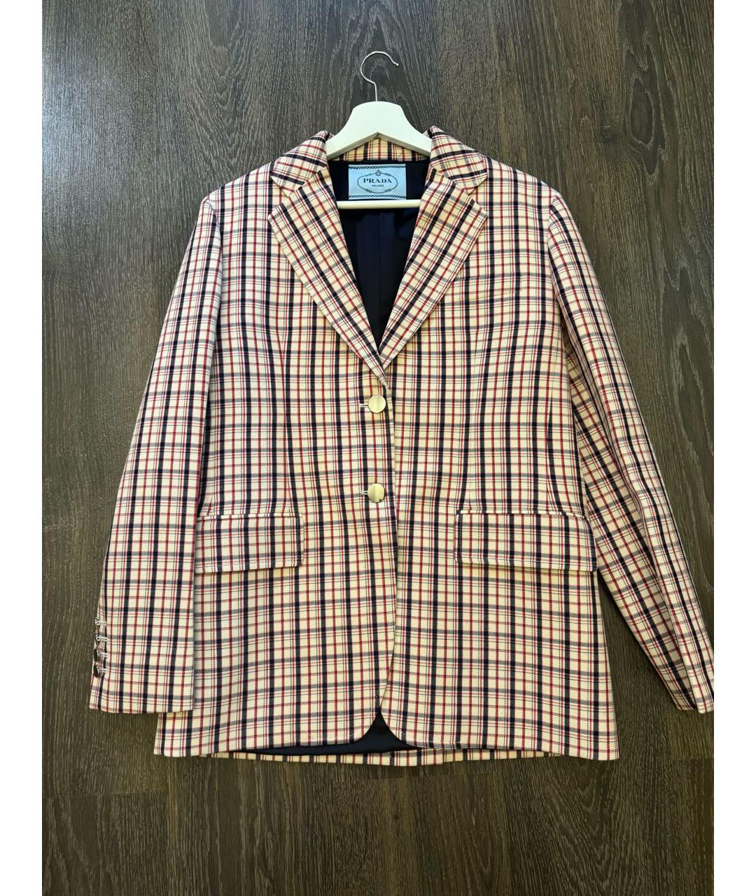 PRADA Мульти шерстяной жакет/пиджак, фото 5