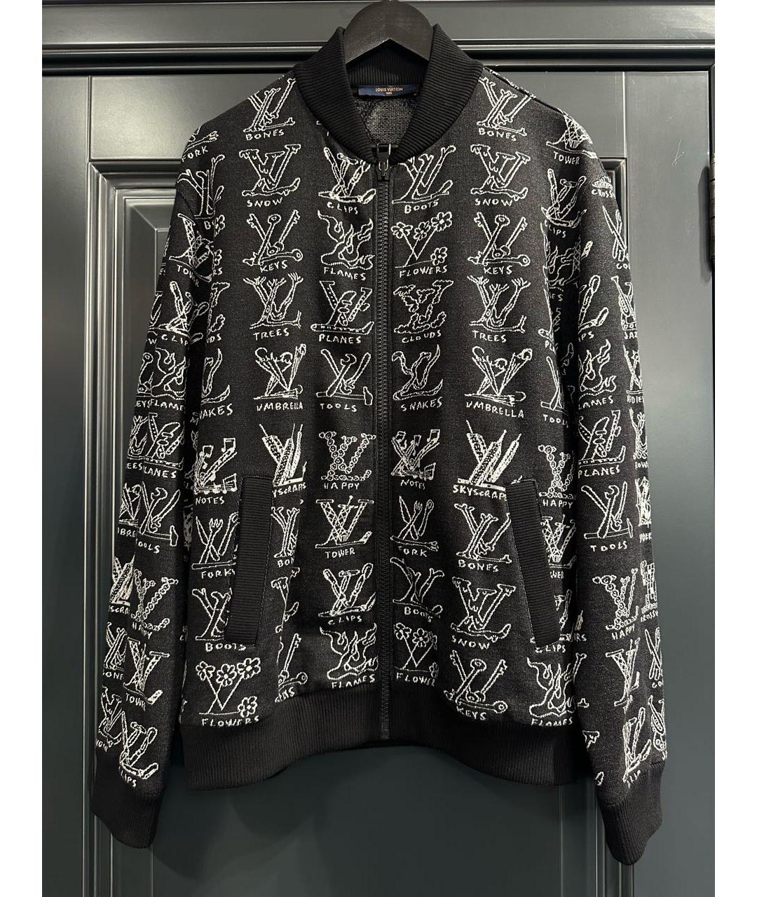 LOUIS VUITTON Черный хлопковый кардиган, фото 6
