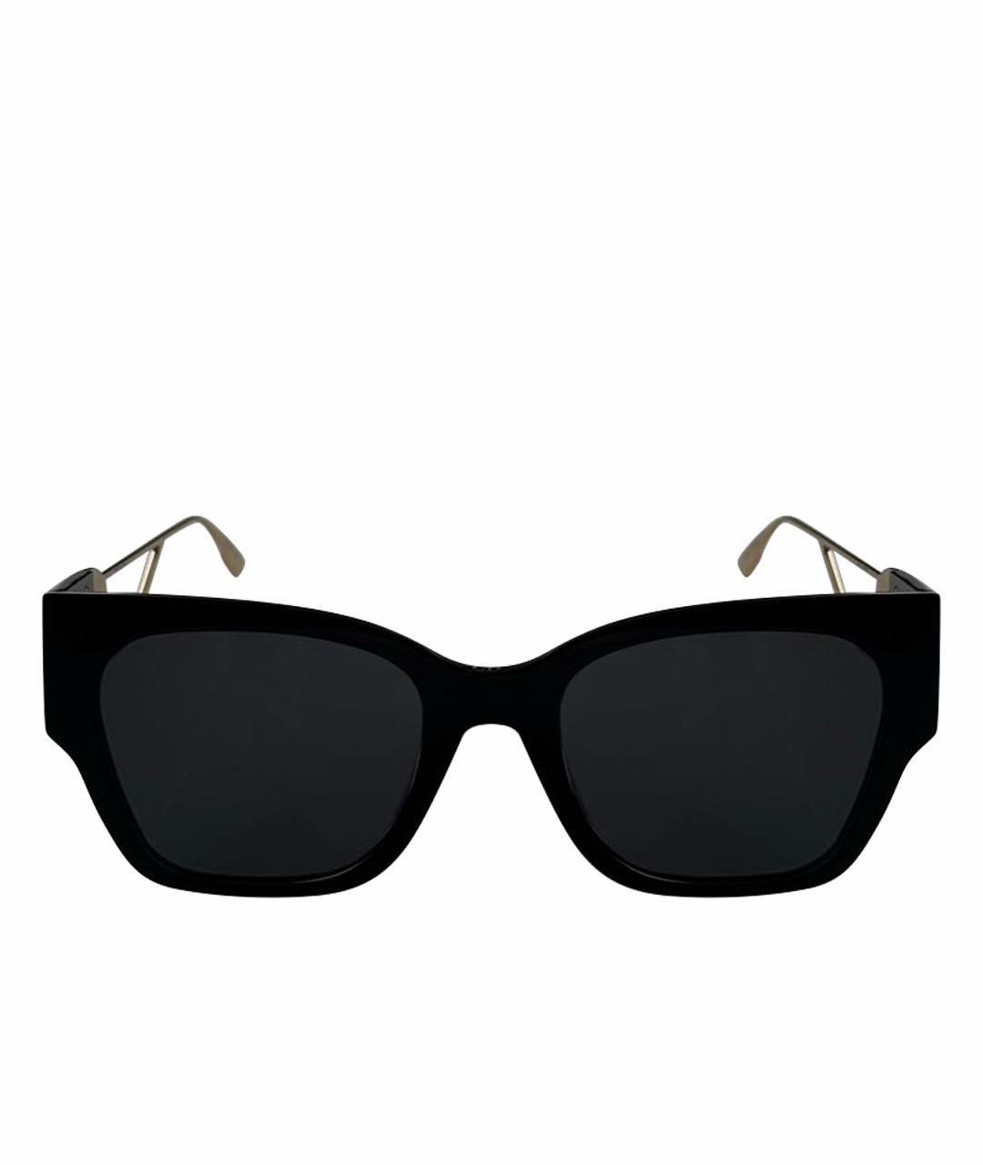 CHRISTIAN DIOR Черные металлические солнцезащитные очки, фото 1