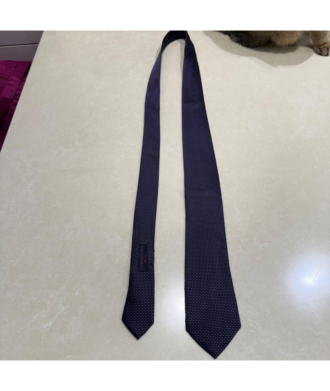 CORNELIANI Фиолетовый шелковый галстук, фото 2