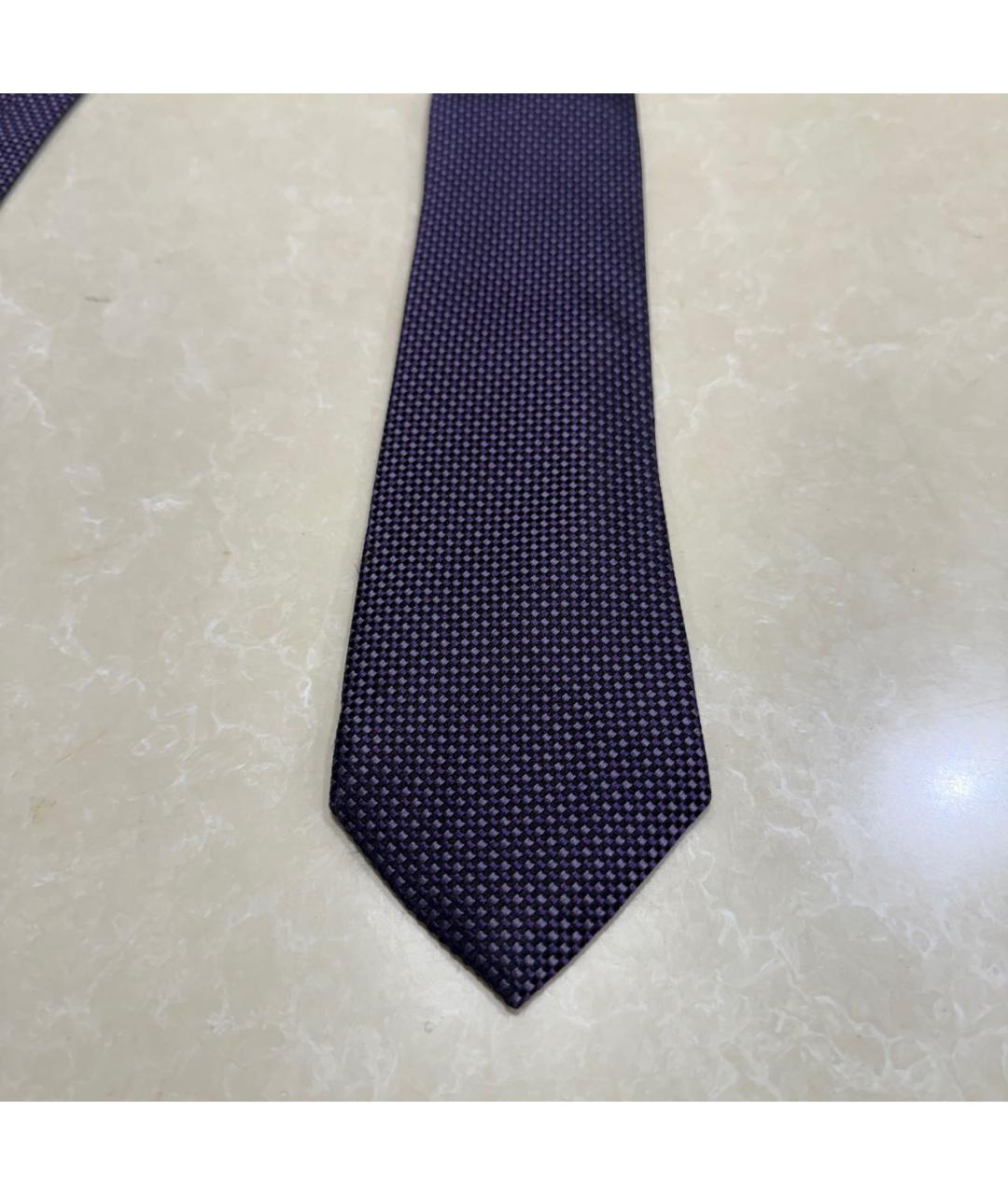 CORNELIANI Фиолетовый шелковый галстук, фото 8